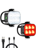 Zewdov Bike Lights Set, USB Rechargeable Front and Rear Bicycle Lights for Night Riding – Waterproof LED Safety Light