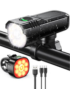 Zewdov High Lumen Super Bright Bike Lights for Night Riding