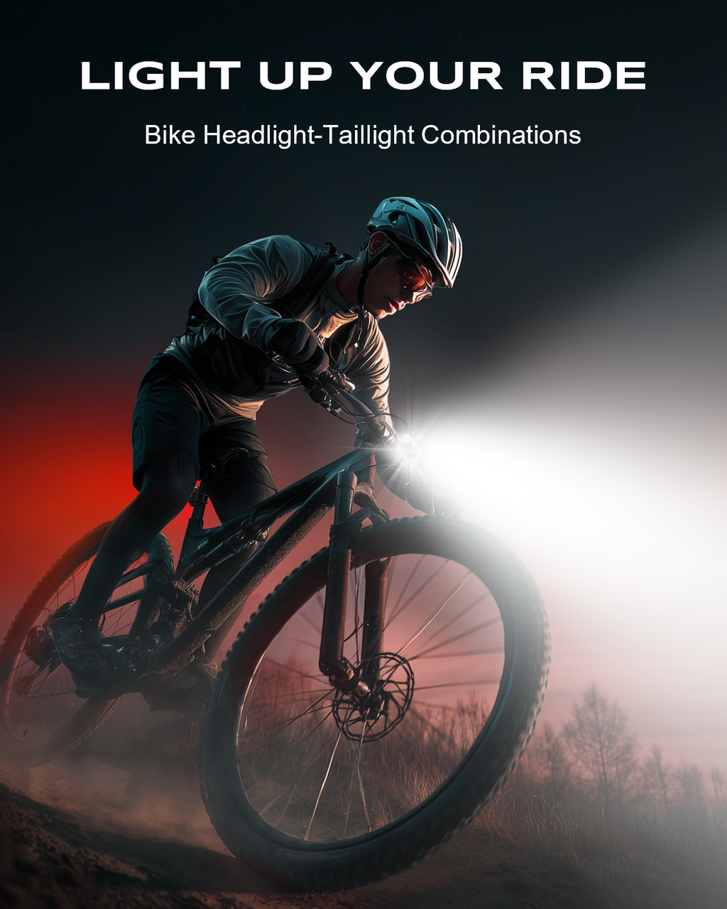LIGHT UP YOUR RIDE
Bike Headlight-Taillight Combinations