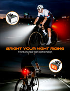 BRIGHT YOUR NIGHT RIDING Front and rear light combination