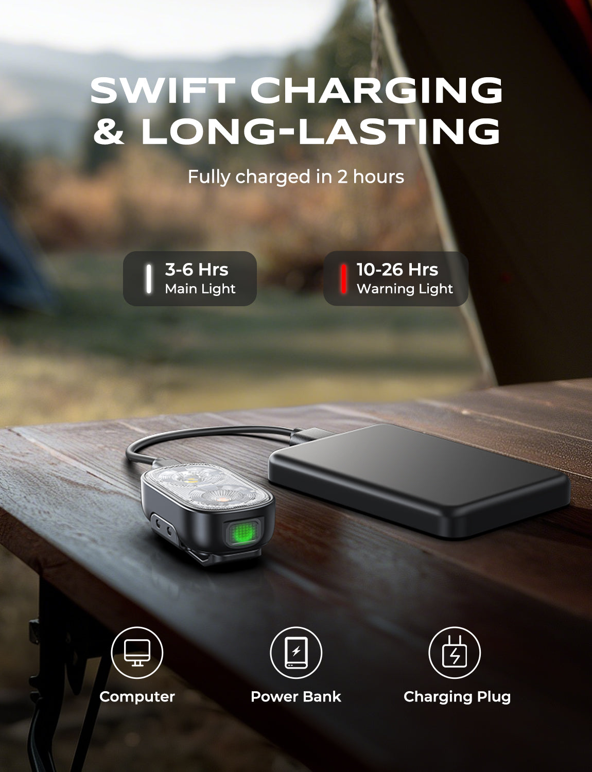 SWIFT CHARGING & LONG-LASTING