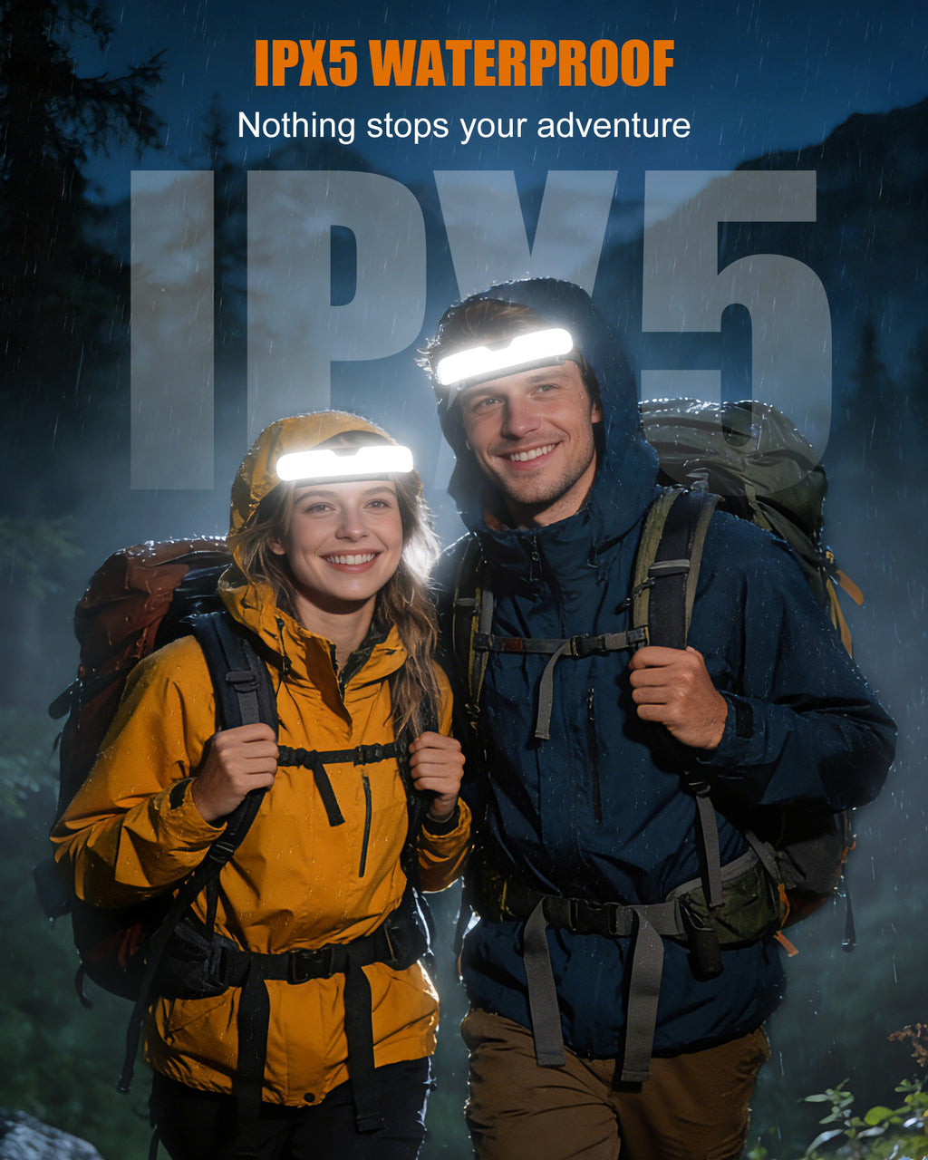 IPX5 WATERPROOF
Nothing stops your adventure