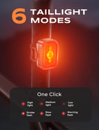2026 Ultra Slim Bike Lights with Reflectors