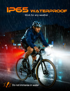 Bike Lights Super Bright, Rechargeable Bicycle Lights Set Multiple Modes
