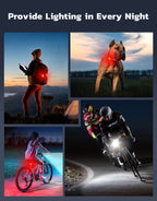 Zewdov Bike Lights Set, USB Rechargeable Front and Rear Bicycle Lights for Night Riding – Waterproof LED Safety Light