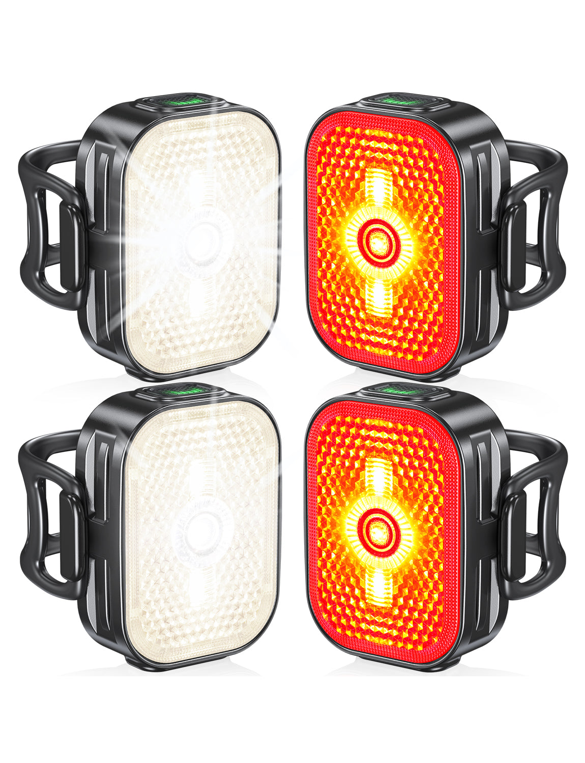 2026 Ultra Slim Bike Lights with Reflectors