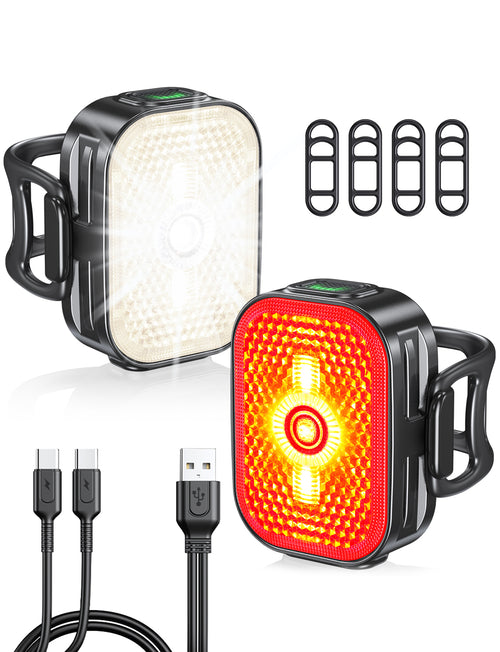 2026 Ultra Slim Bike Lights with Reflectors